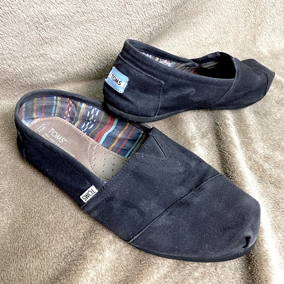 Black/Black TOMS Size 11 - Picture 1 of 5